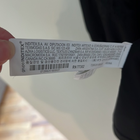 Zara black mini lace insert dress size S - Picture 7 of 8